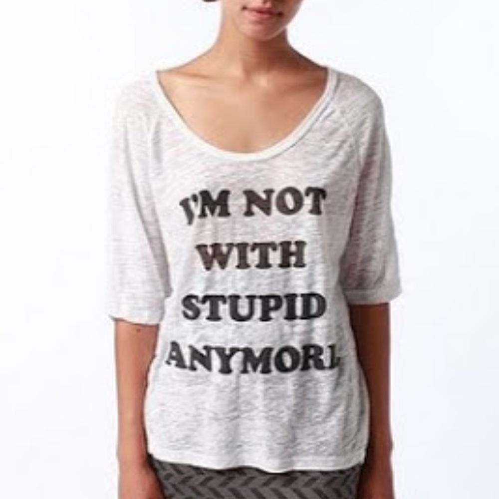 Urban Outfitters White Graphic Tee